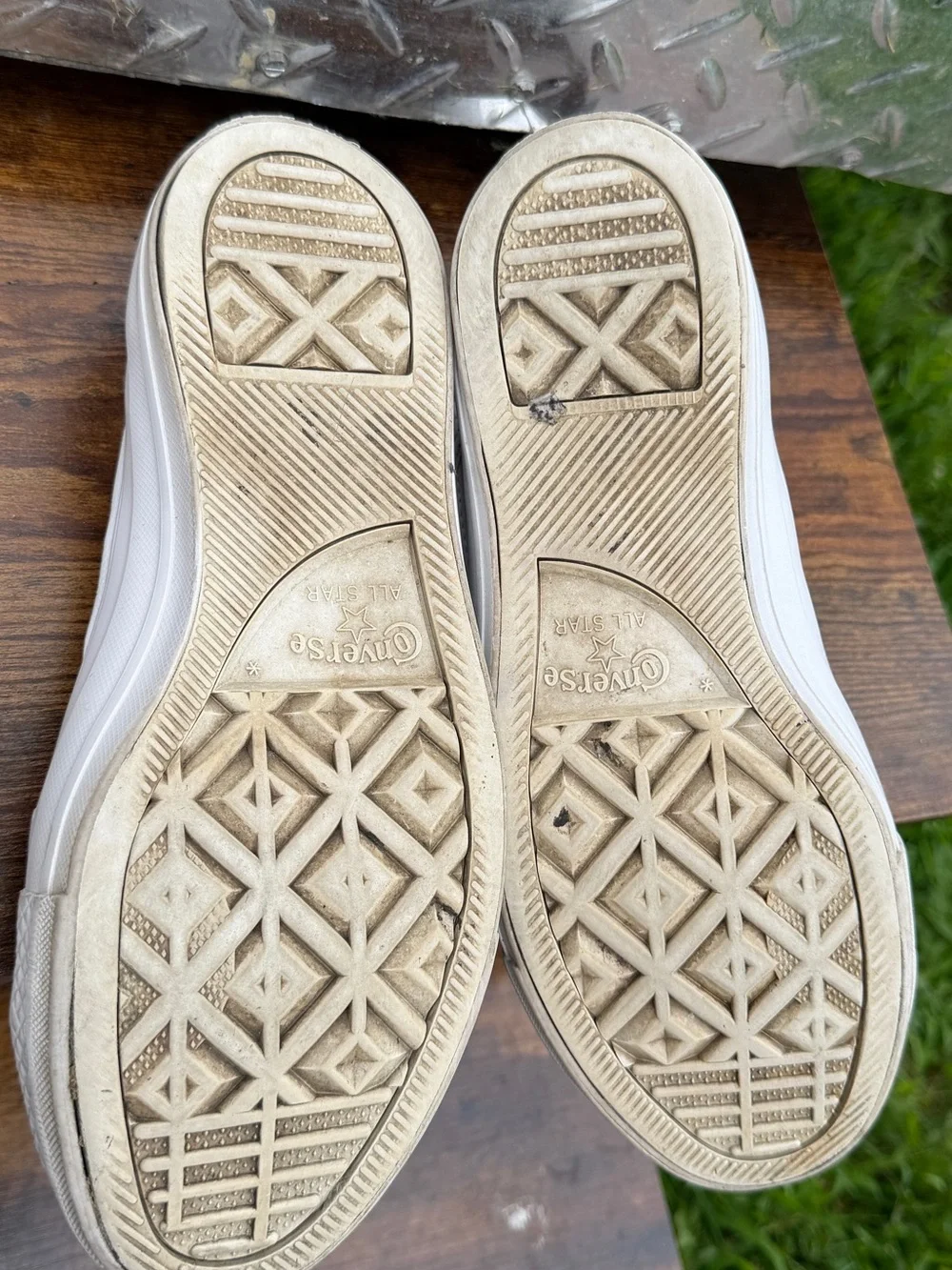 Converse White High-Top Sneakers
